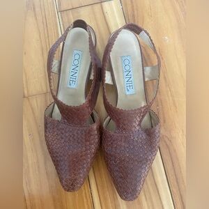 woven leather sandals